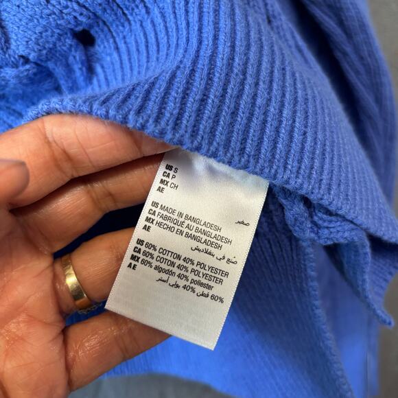 On 34th Sweater Crewneck Fisherman Cable Knit Sweater NWT Pullover Preppy Sail - Picture 9 of 14